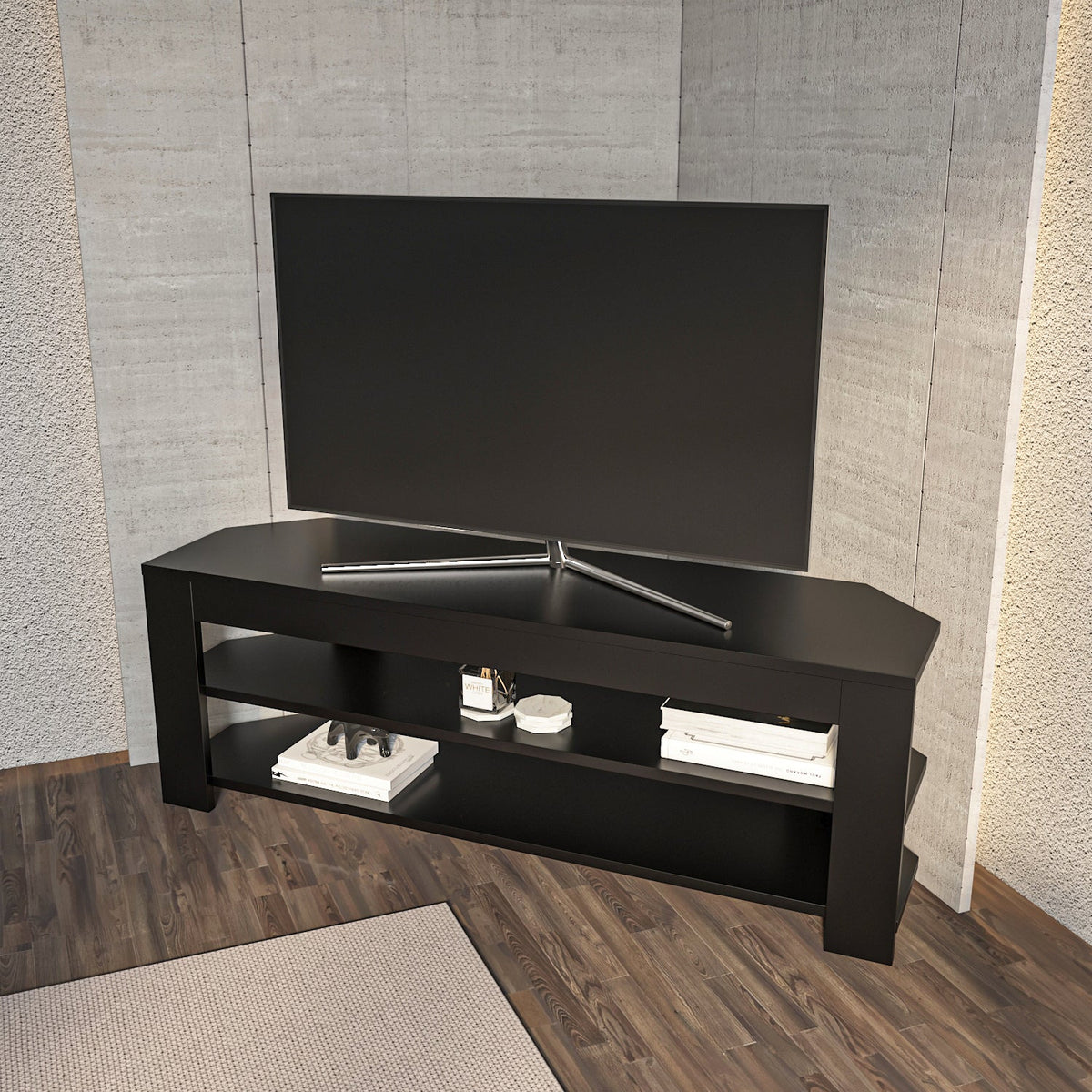 Rita 47" Modern Space-Saving Corner TV Stand